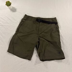 The North Face Paramount Trail Olive Belted Nylon Outdoor Short Size 32